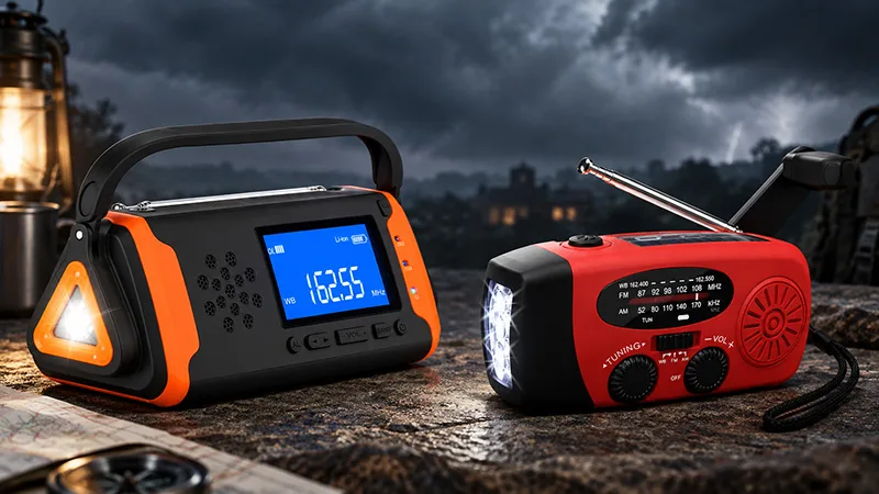 Nödradio / Vevradio - Test av 2 olika modeller - Vilken är bäst?